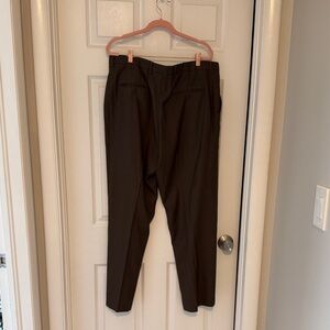 Perry Ellis Men's Dark Brown Dress Pants